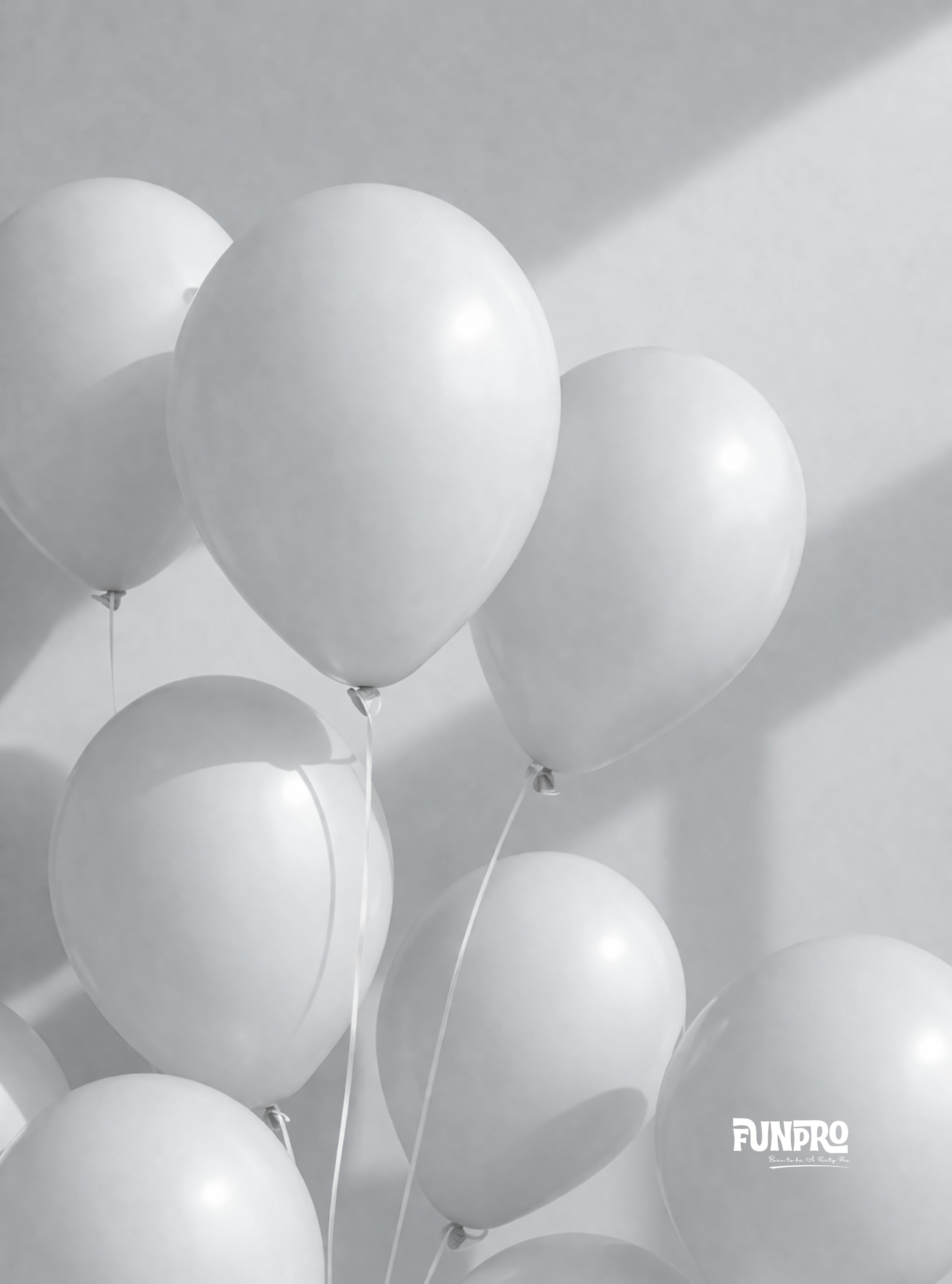 FUNPRO  Grey Pastel Balloons Jar (25 Pcs)