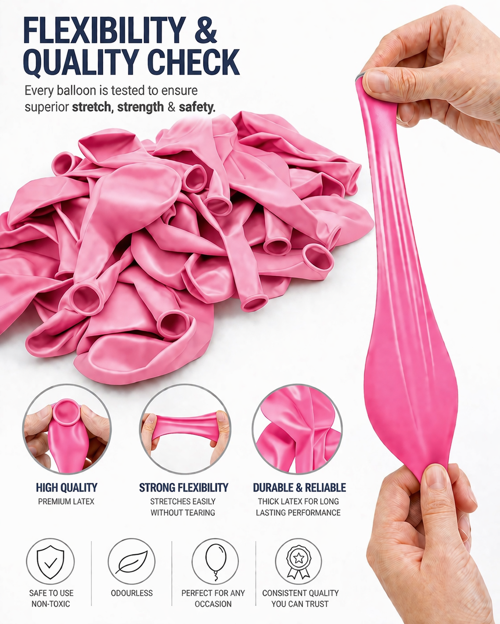 FUNPRO  Pink Poppyy Balloons Jar (25 Pcs)