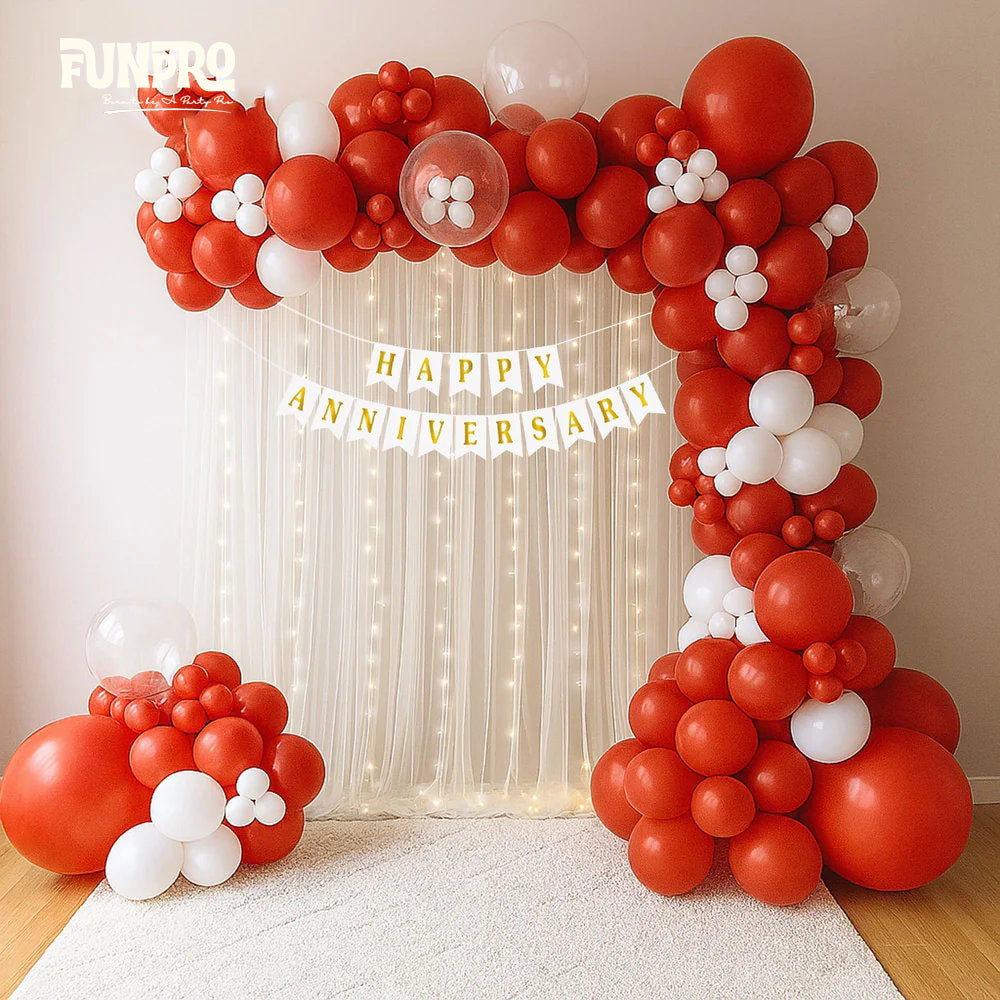 Romantic Red Anniversary Decor