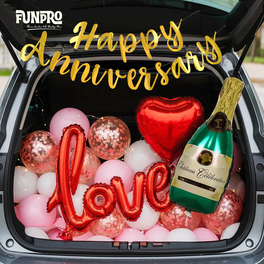 Champagne Love Car Boot Decor