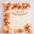 Luxe Peach Anniversary Decor