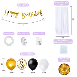 Happy Birthday Decoration Kit for Boys – 71 Pcs