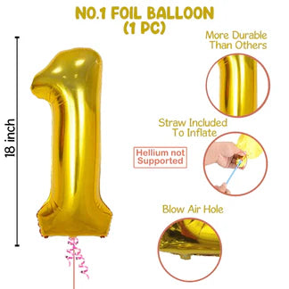Birthday Decoration Items - Combo of 16 Pcs