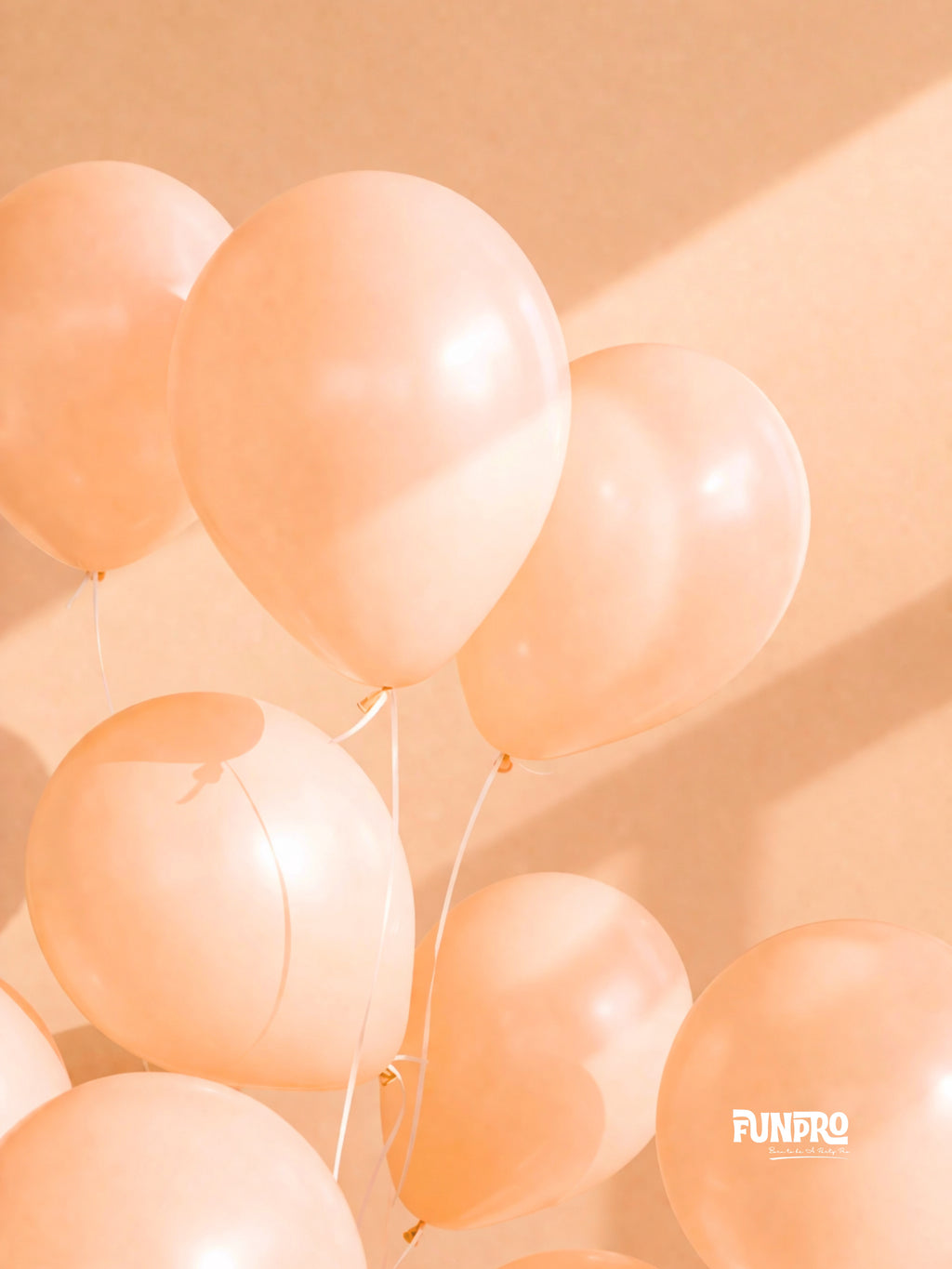 FUNPRO  Peach Pastel Balloons Jar (25 Pcs)