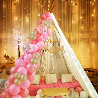 Cabana Birthday Decoration Items - 26 Pcs, Canopy Tent For Decoration