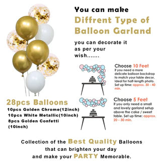 Golden Birthday Decoration Items - 36Pcs Happy Birthday Decoration Kit