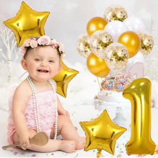 Birthday Decoration Items - Combo of 16 Pcs