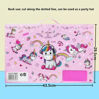 Unicorn Stationery Set for Girls – 41 Pcs Cute School & Return Gift Kit