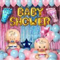 Baby Shower Decoration Combo Set – 50 Pcs (Foil & Cardstock)