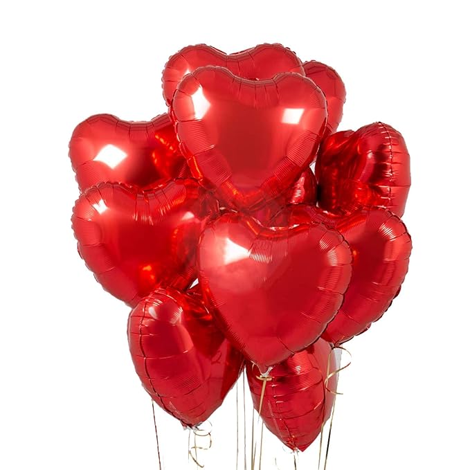 Valentines Day Decoration Items - Pack of 5 Valentines Balloons