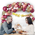 Happy Anniversary Balloons for Decoration - 63Pcs Happy Anniversary Decoration Items Kit