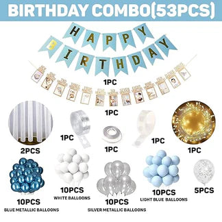 1st Birthday Decoration Kit for Boys – Large Set