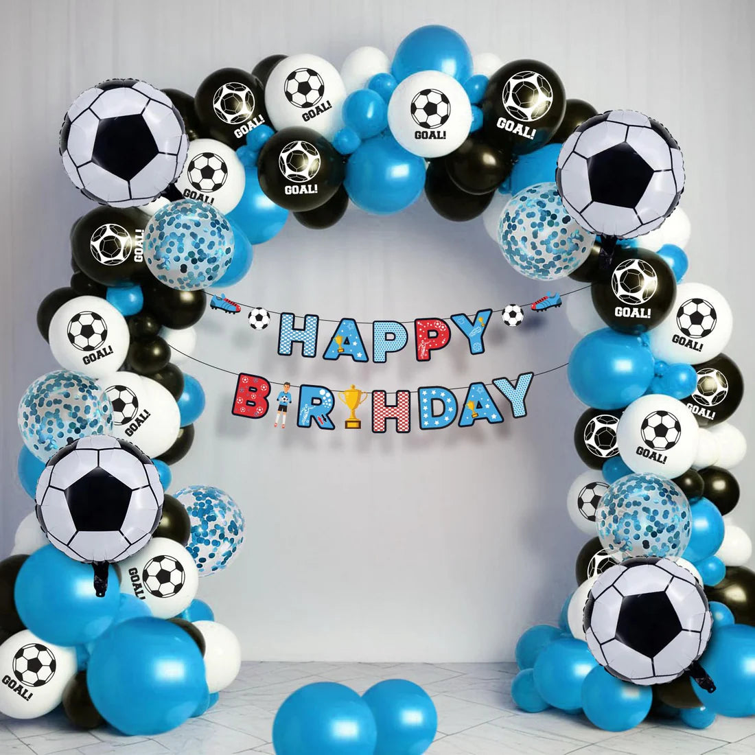 Football Theme Decoration - 41 Pcs Happy Birthday Decoration Items for Kids, Soccer Theme Birthday Decoration Items