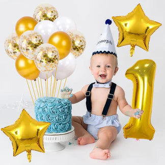 Birthday Decoration Items - Combo of 16 Pcs