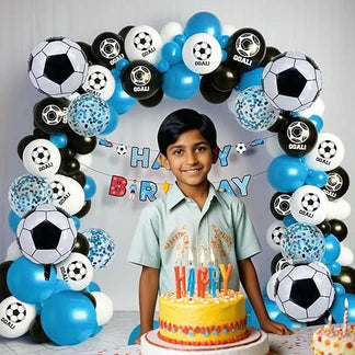 Football Theme Decoration - 41 Pcs Happy Birthday Decoration Items for Kids, Soccer Theme Birthday Decoration Items