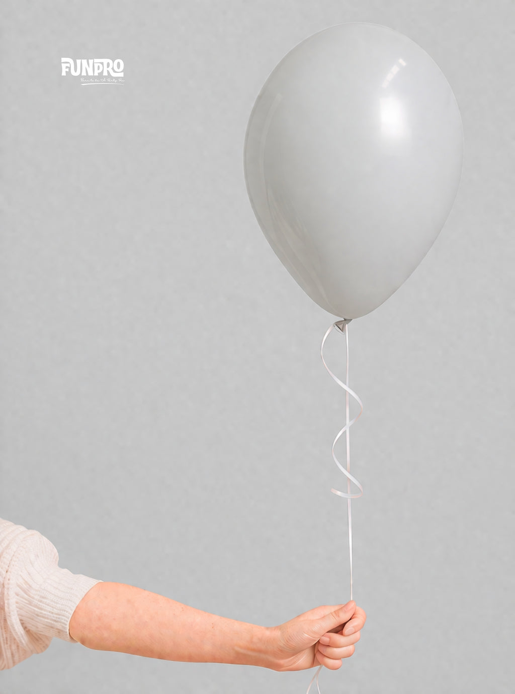 FUNPRO  Grey Pastel Balloons Jar (25 Pcs)