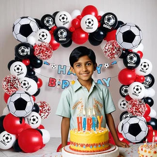 Football Theme Birthday Decoration Kit for Boys – 41 Pcs