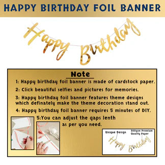 18th Birthday Decoration Kit for Girls – 64 Pcs | Balloons, Foil Numbers & Golden Banner Set