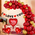Red Heart Balloon Decoration Kit - 46 Pcs Valentine’s Day Balloons