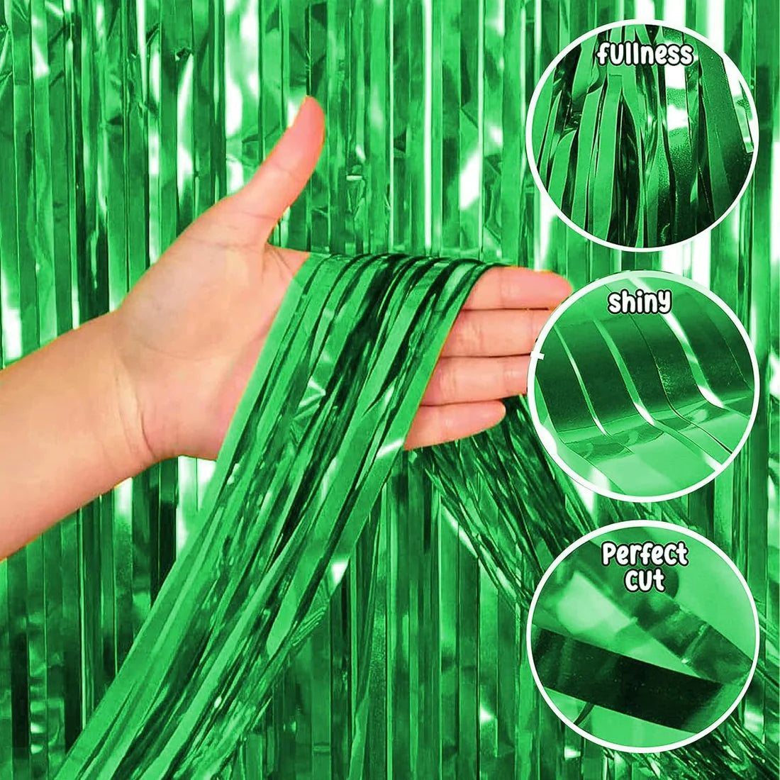 Jungle Theme Birthday Decoration Kit – 66 Pcs | Safari Balloons, Foil Curtains & Banner Set