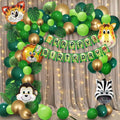 Jungle Theme Birthday Decoration Items - 56Pcs
