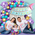 Mermaid Theme Birthday Decoration Kit – 62 Pcs