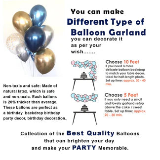 13th Birthday Decoration Kit for Boys & Girls - 42 Pcs, Blue Decoration Kit with Confetti Balloons