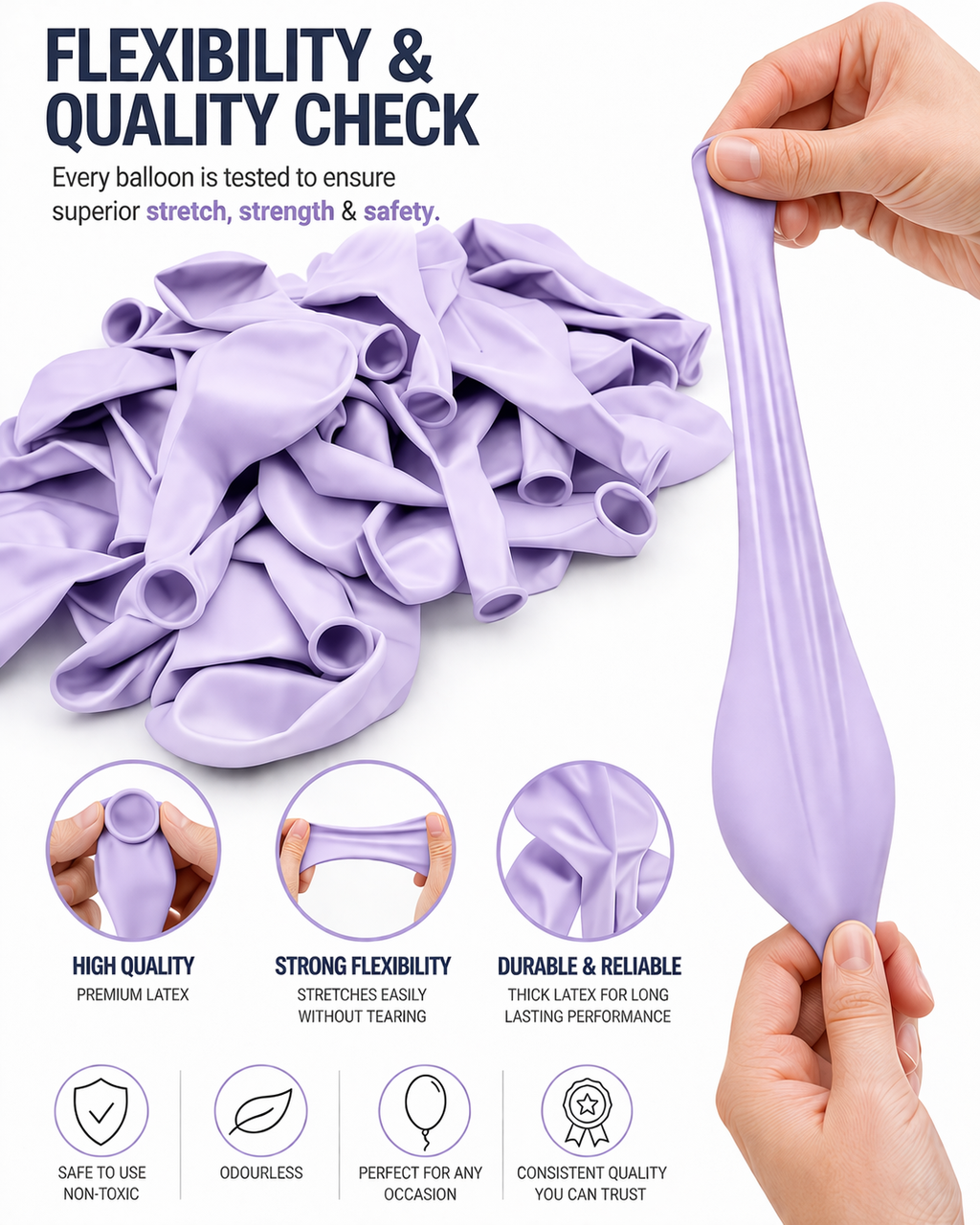 FUNPRO  Purple Pastel Balloons Jar (25 Pcs)