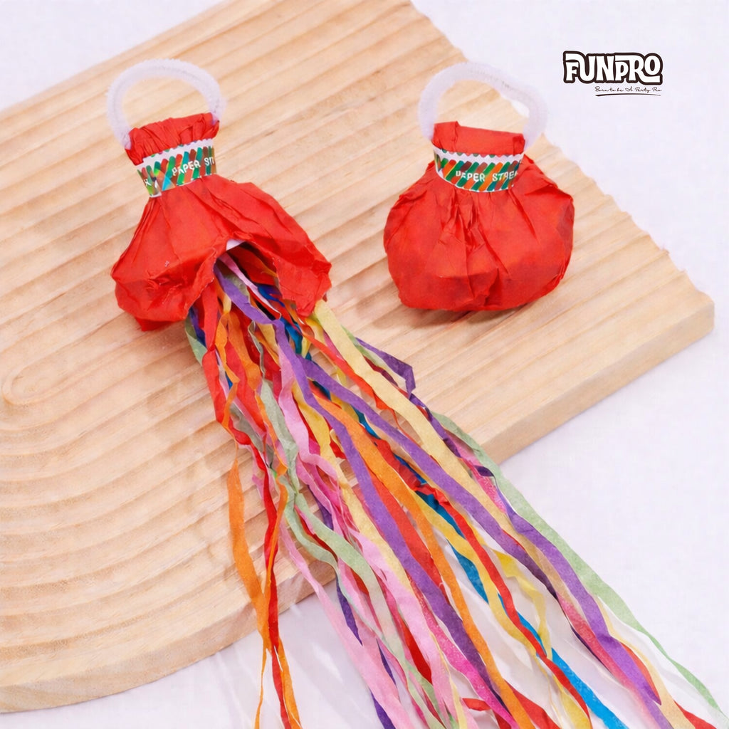 Pop Vibe Bag 💥 | Confetti Throw Party Popper | Pack of 5 pcs | Kids Birthday Return Gift | Fun Celebration Toy