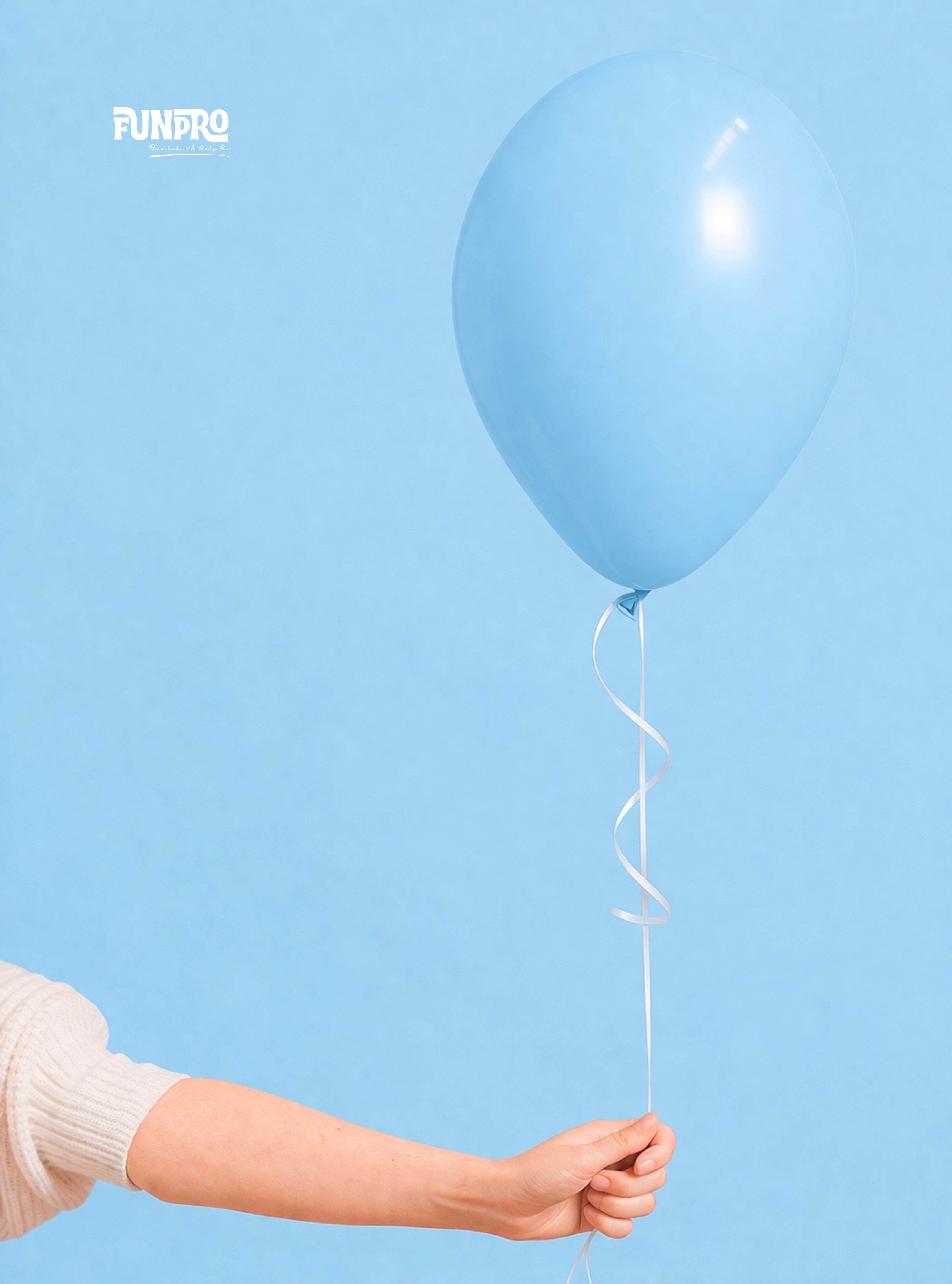 FUNPRO  Blue Pastel Balloons Jar (25 Pcs)