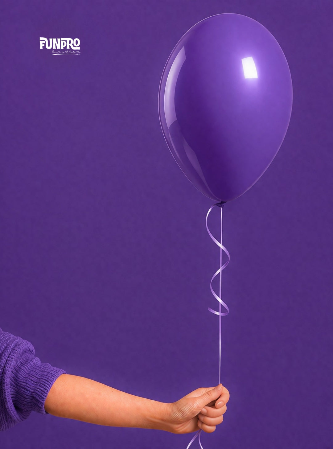 FUNPRO  Purple Poppyy Balloons Jar (25 Pcs)