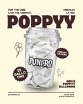 FUNPRO  White Poppyy Balloons Jar (25 Pcs)