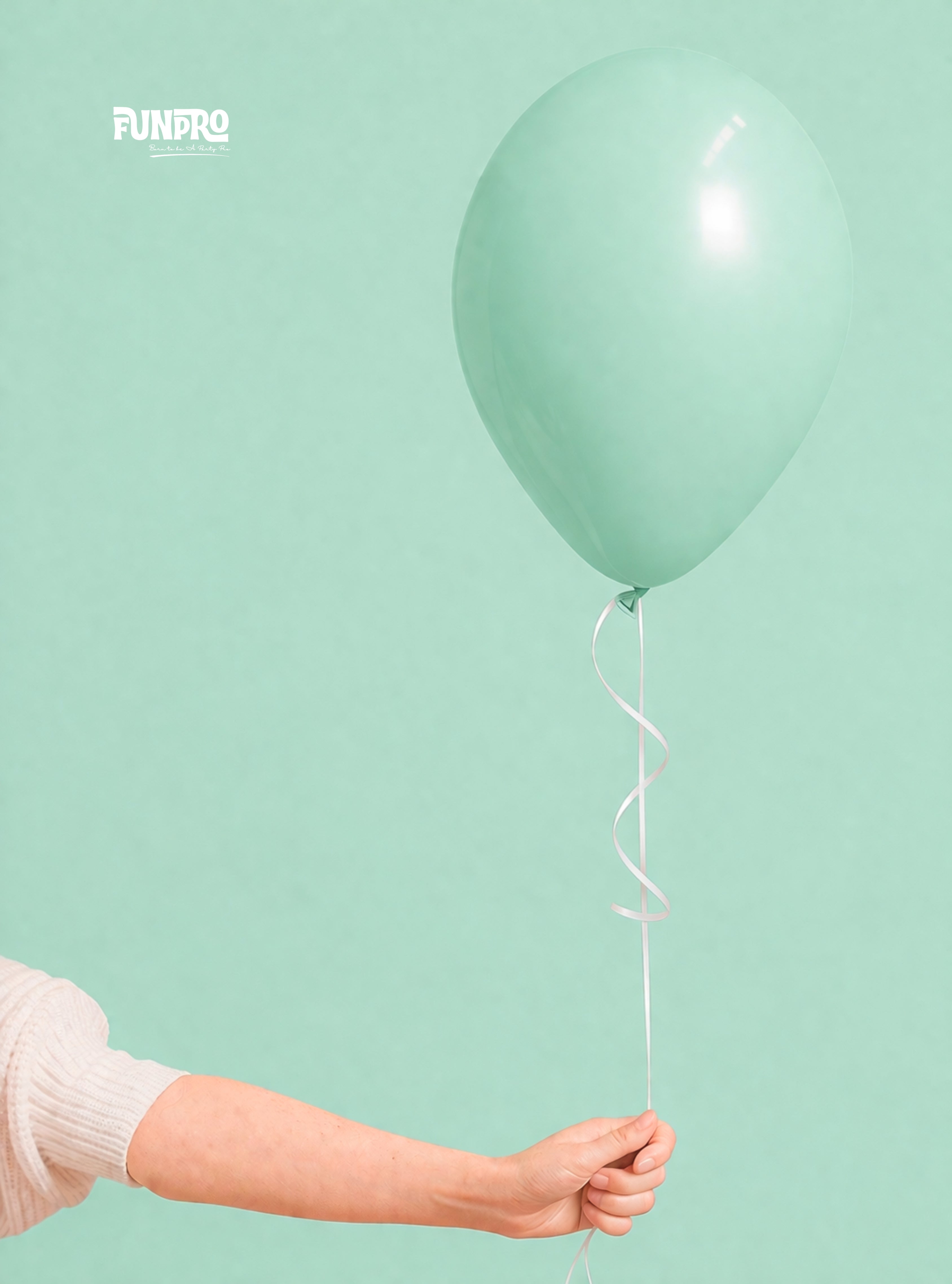FUNPRO  Green Pastel Balloons Jar (25 Pcs)