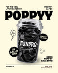 FUNPRO  Black Poppyy Balloons Jar (25 Pcs)