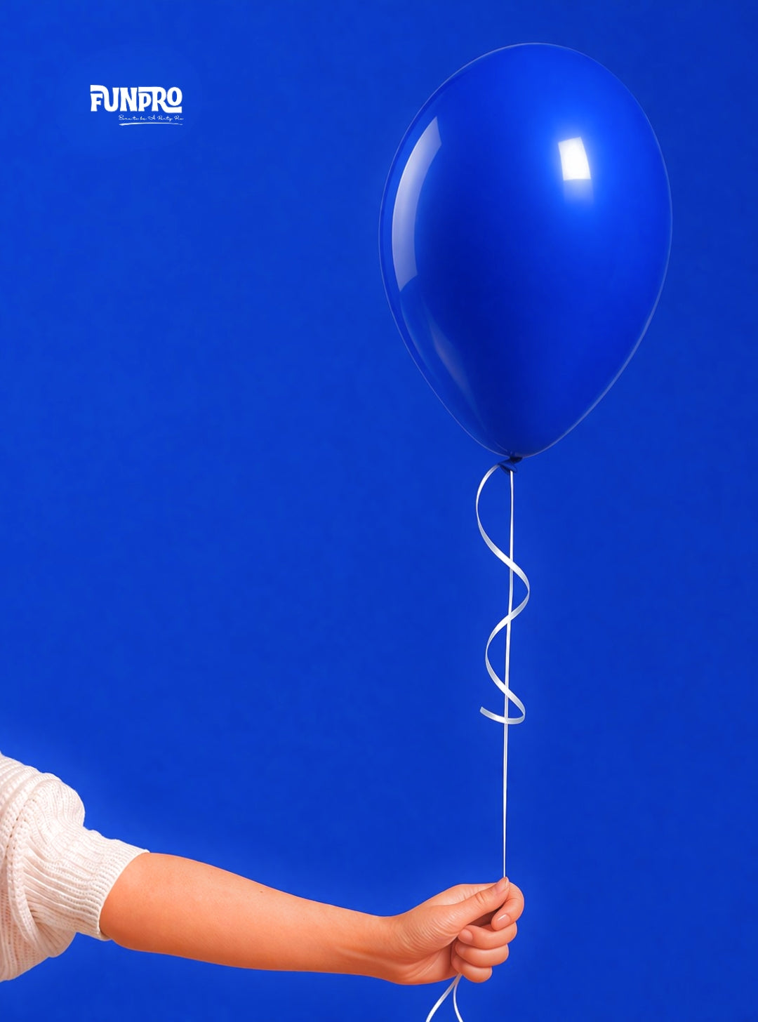FUNPRO  Blue Poppyy Balloons Jar (25 Pcs)