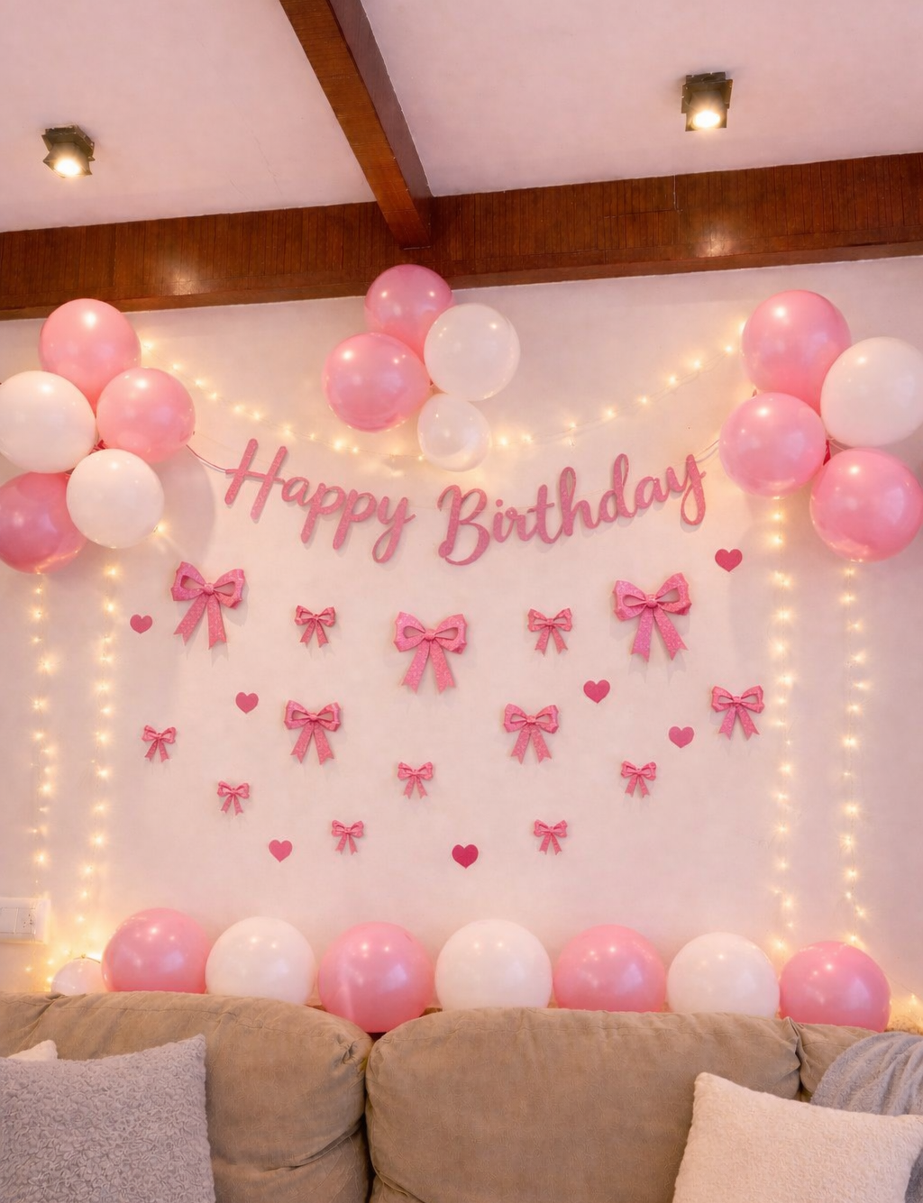 Pinterest Pink Luxe Birthday Decoration Kit (60 Pcs) 🎈✨