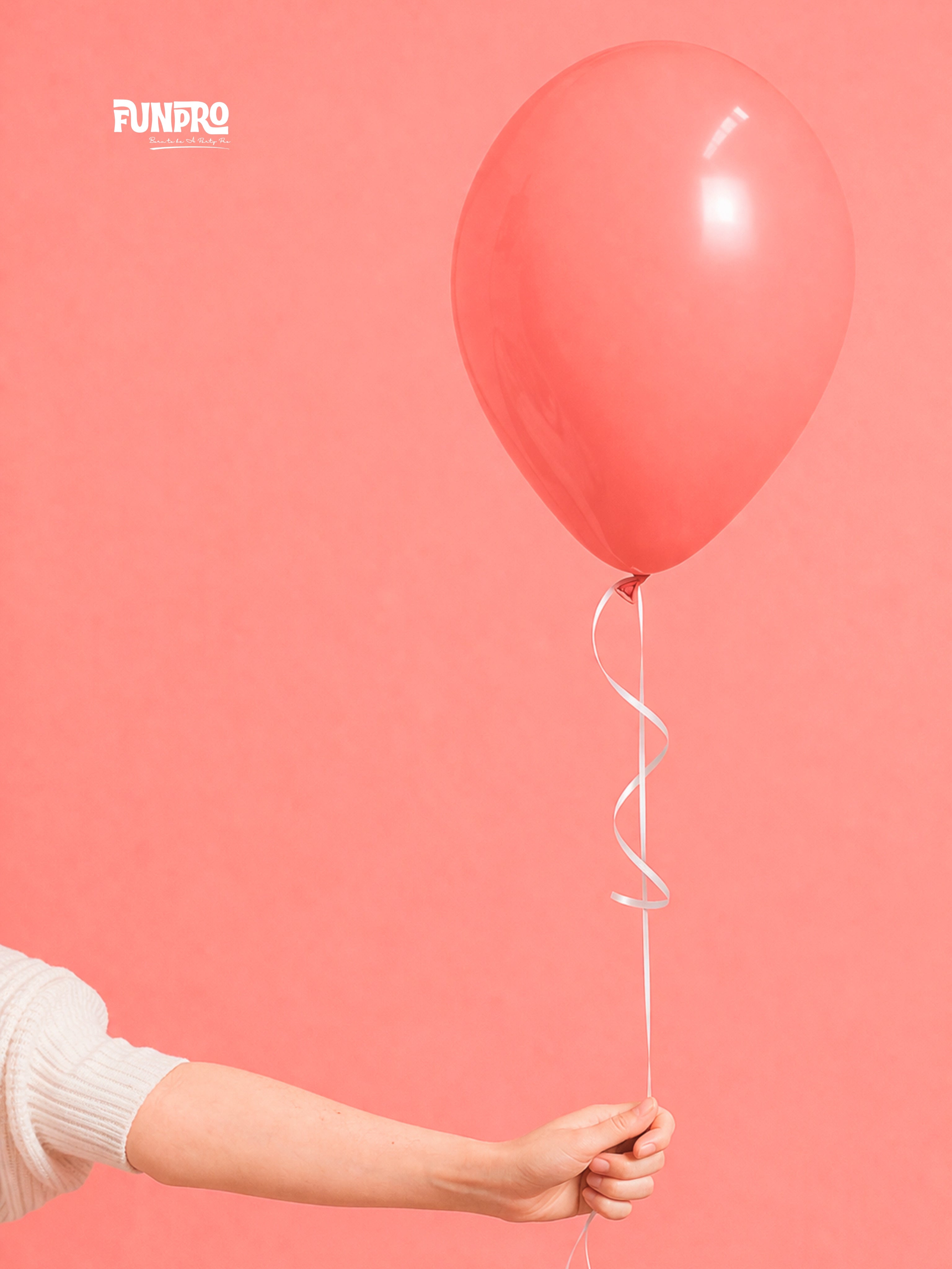 FUNPRO  Red Pastel Balloons Jar (25 Pcs)