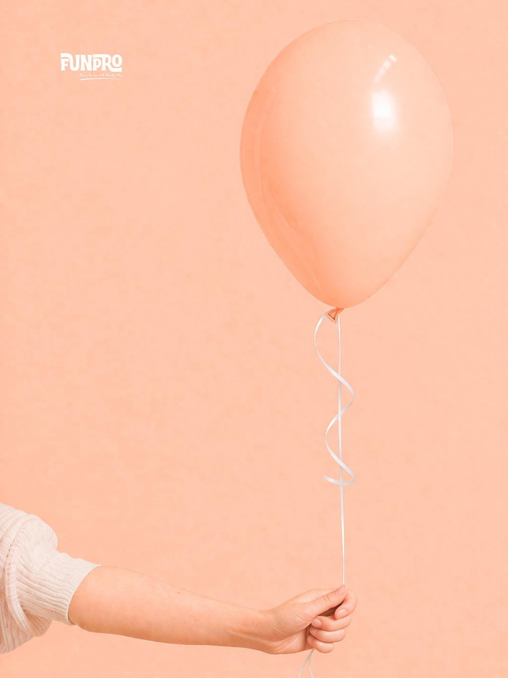 FUNPRO  Peach Pastel Balloons Jar (25 Pcs)
