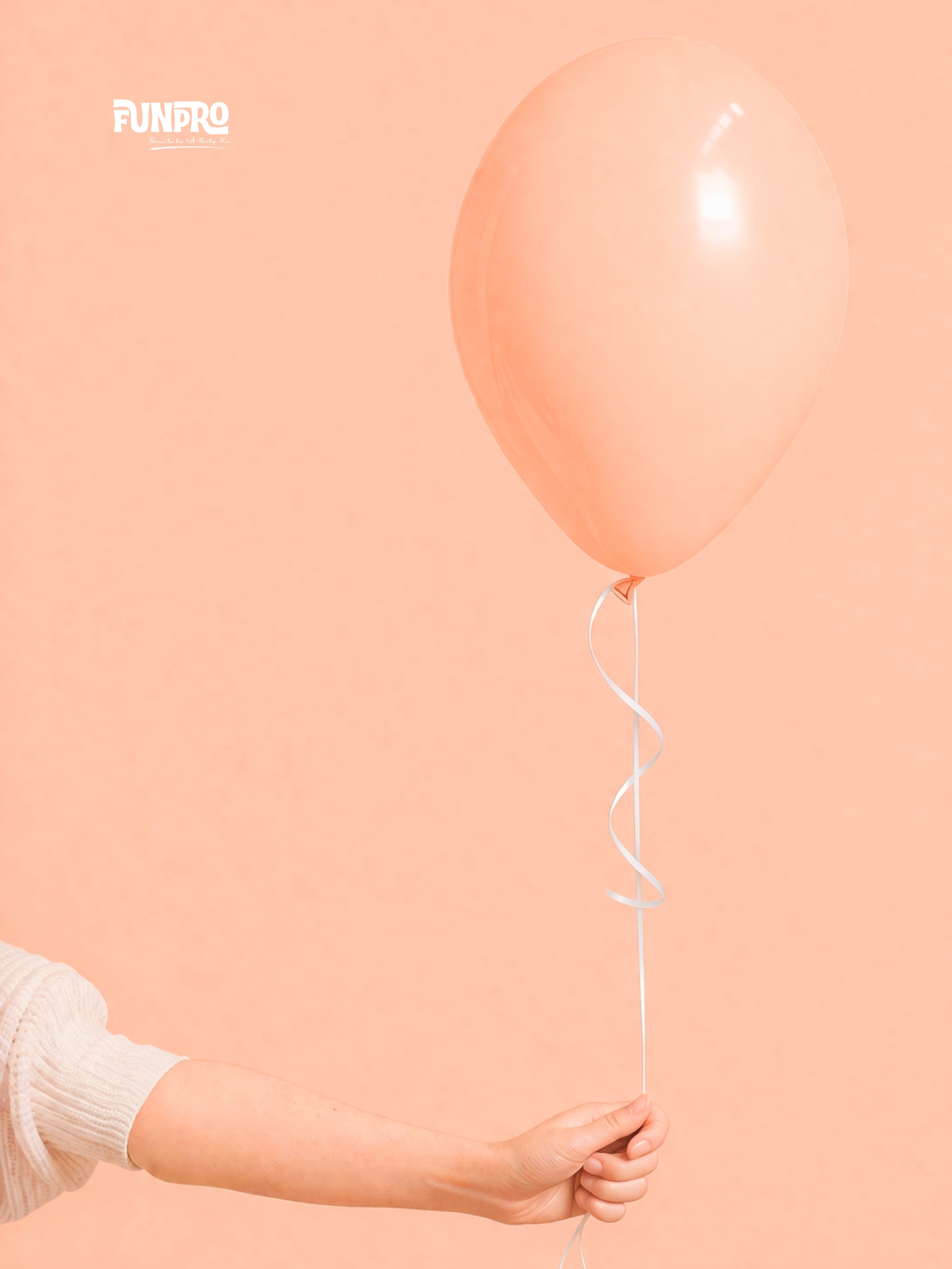 FUNPRO  Peach Pastel Balloons Jar (25 Pcs)