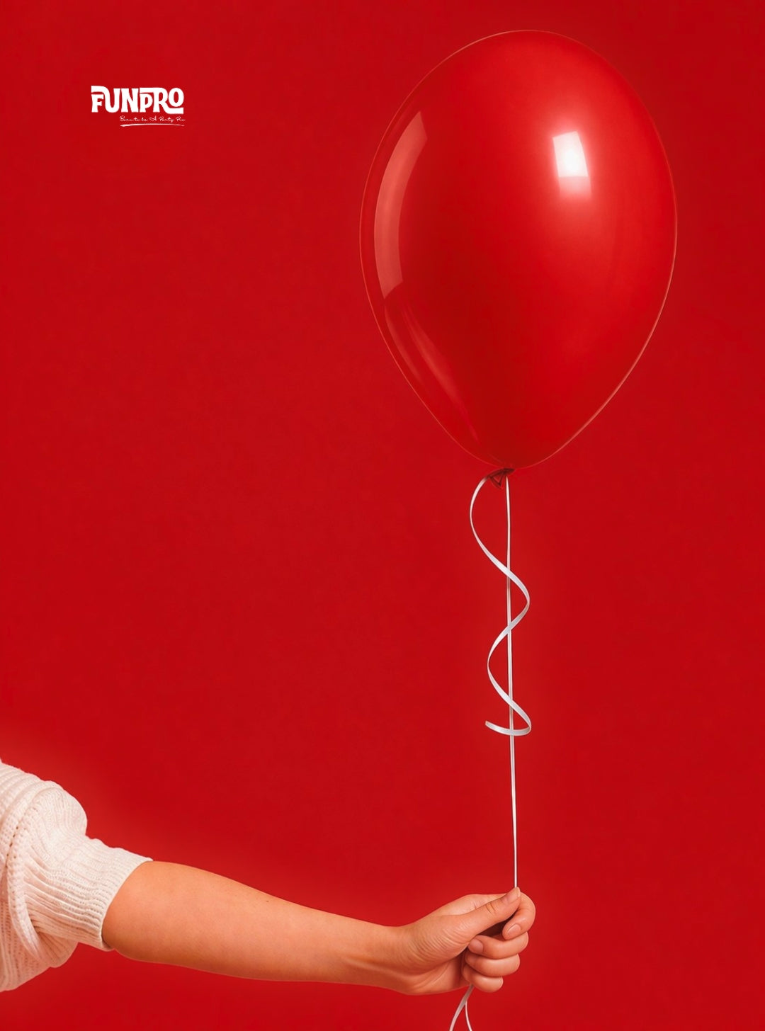 FUNPRO  Red Poppyy Balloons Jar (25 Pcs)