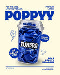 FUNPRO  Blue Poppyy Balloons Jar (25 Pcs)