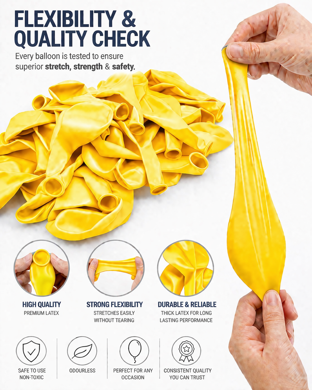 FUNPRO  Yellow Poppyy Balloons Jar (25 Pcs)