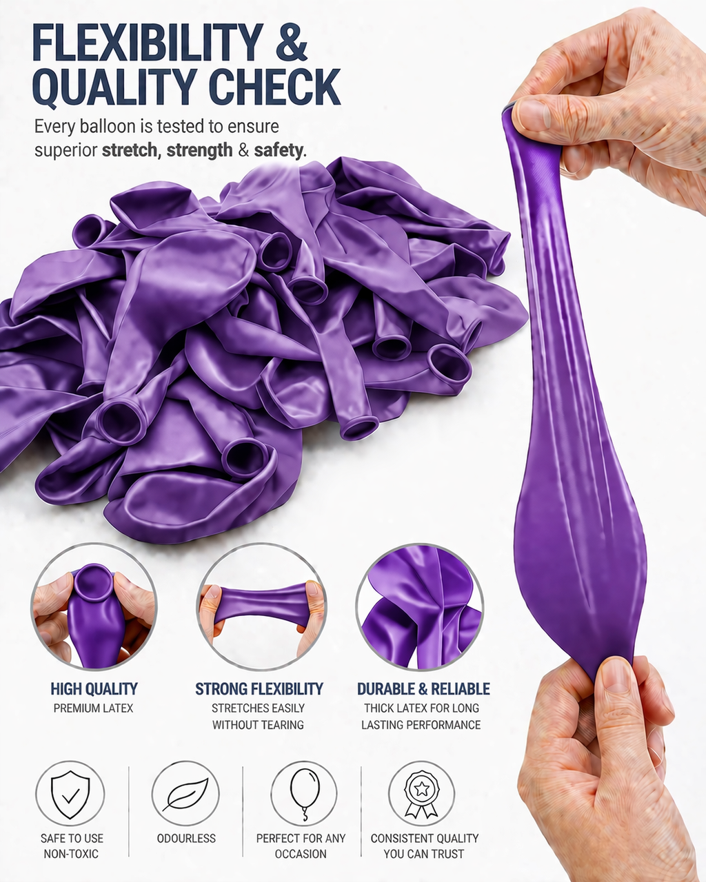 FUNPRO  Purple Poppyy Balloons Jar (25 Pcs)